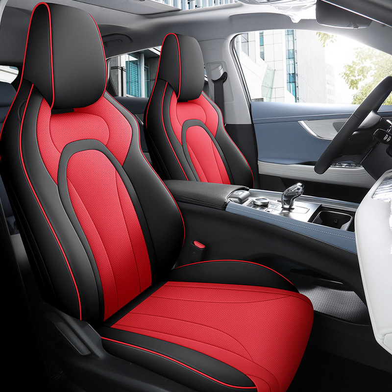 Full-coverage car seat covers specifically for Chery Tiggo 5x and Tiggo 4 Pro, all-leather, suitable for all seasons