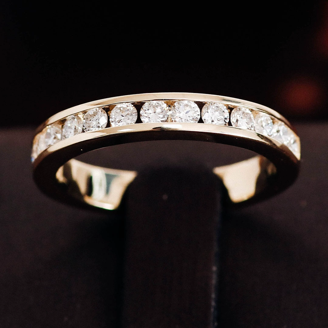 Ниша премиум-класса светло-роскошный дизайн KGold Ring Nins Wind Женские модели выращивают бриллиантовый ряд пары ювелирных изделий оптовая продажа