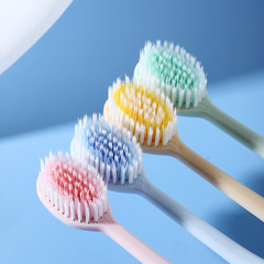 RAOYI New Wide Head Soft Hair Toothbrush 2-Pack Adult Family Home Use Couple Fine Soft Hair Toothbrush Factory Wholesale