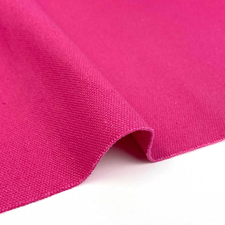Bajo color sólido tela textil de algodón orgánico tela de lona