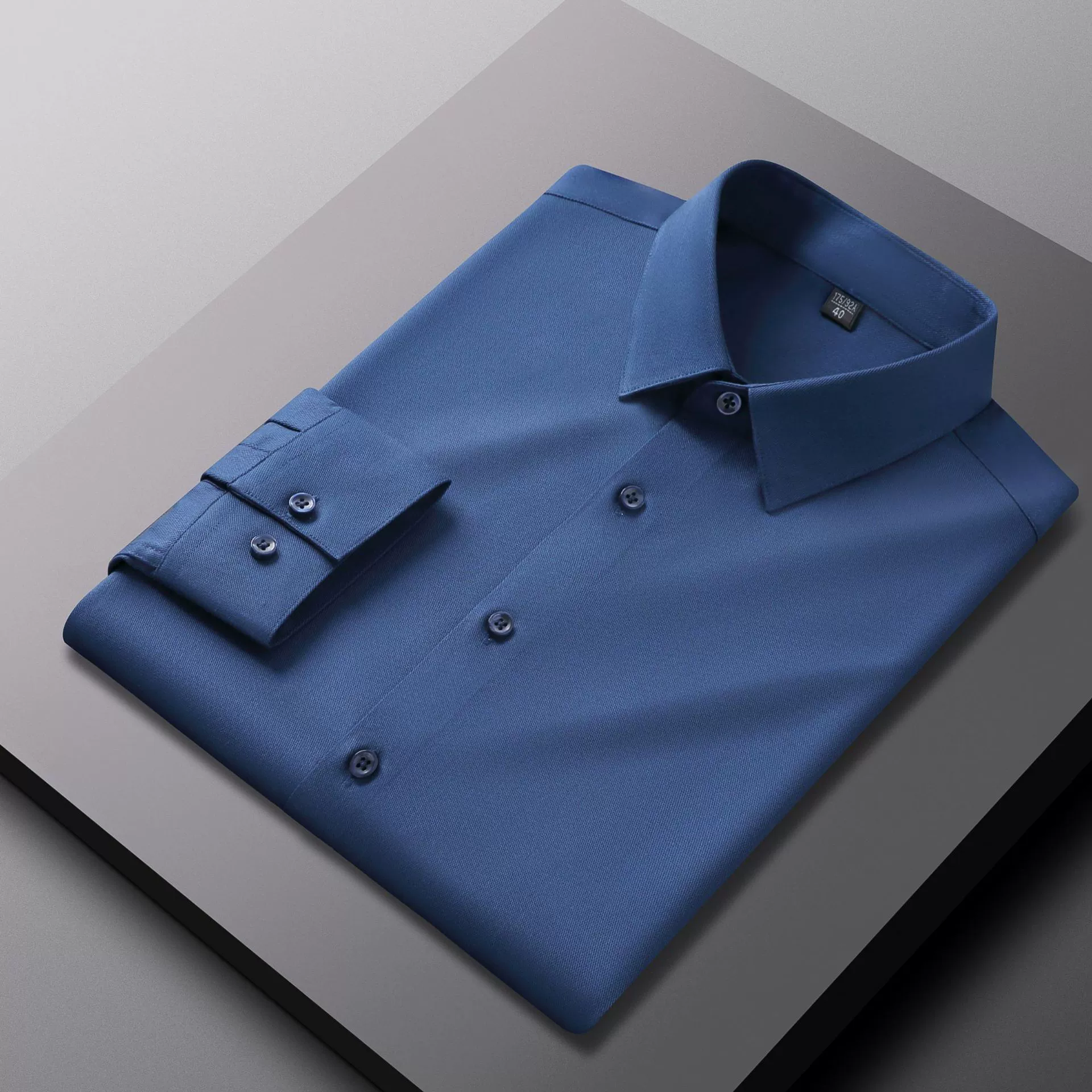 Новая осенняя новая мужская эластичная рубашка из бамбукового волокна, мужская облегающая однотонная деловая повседневная рубашка против морщин, без глажки