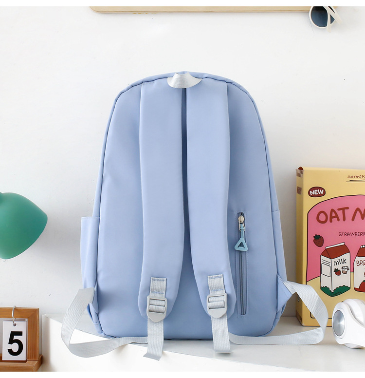 Zaino per bambini, nuovo stile, zaino per studenti, zaino semplice, zaino da donna, grande capacità, zaino multifunzionale da quattro pezzi_voghion.com