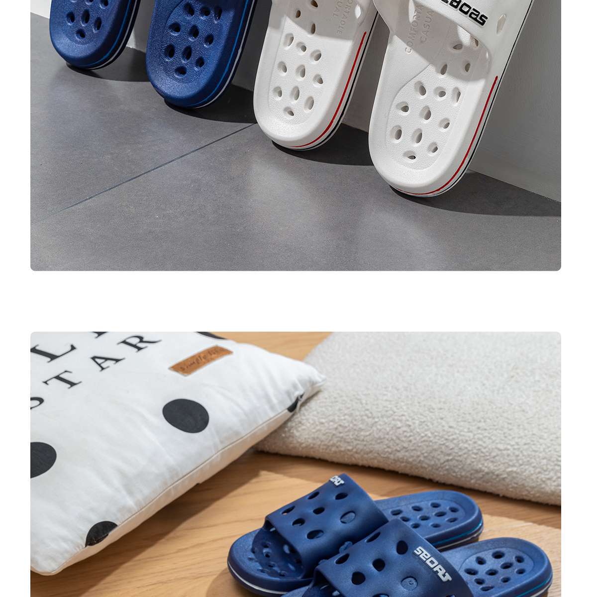 Non-slip Quick-drying Bathroom Slippers For Men And Women_voghion.com