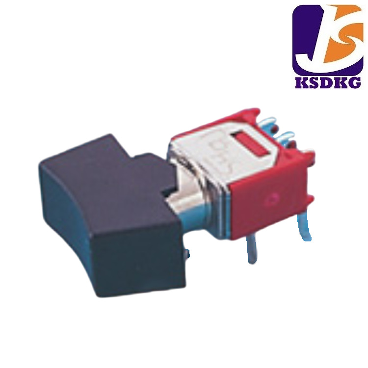 迷你小型 卧式侧按钮子开关 双极双位船型开关 切换开关 船型开关