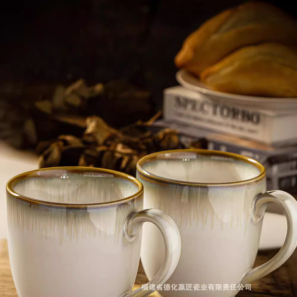 Transfronterizo LZ LICANG graduado taza de marca de taza de agua de mujer taza de cerámica de diseño casero taza de desayuno taza de café