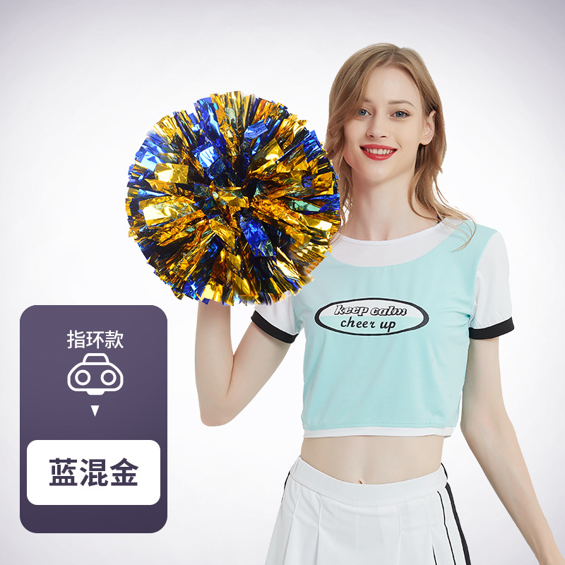 Flor bola de la flor porristas bola de la flor de la mano que sostiene la flor juegos de deportes mano que sostiene apoyos alegría apoyos en stock