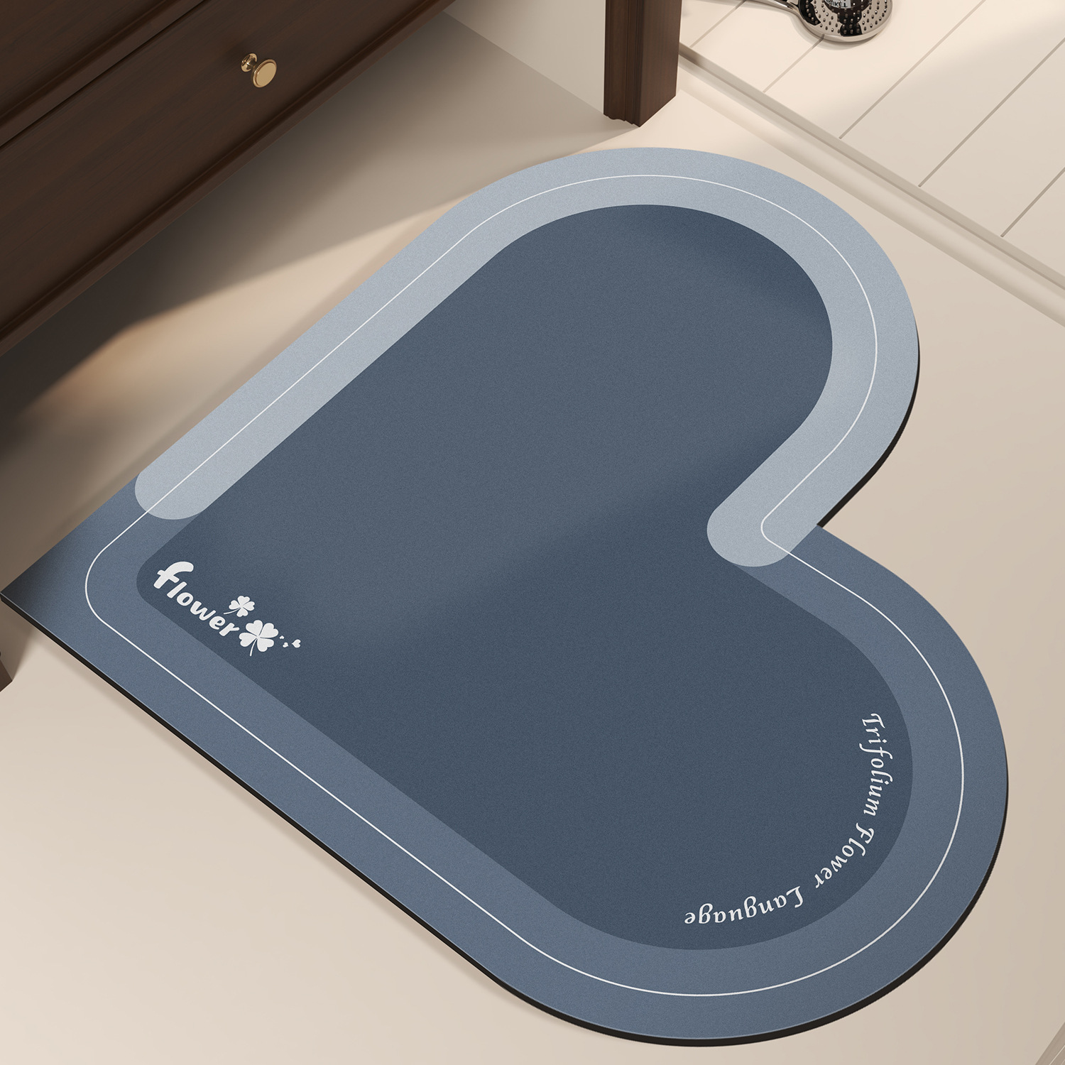 Baño americano absorción alfombra de suelo inodoro almohadilla de barro de diatomeas puerta de entrada alfombra de secado rápido alfombra antideslizante inodoro