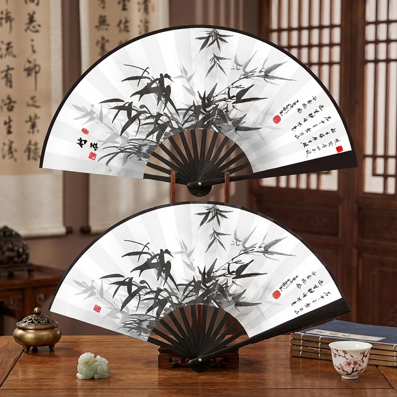 10 pulgadas, doble cara, mismo diseño (S7 - Junzi Huai Bamboo)
