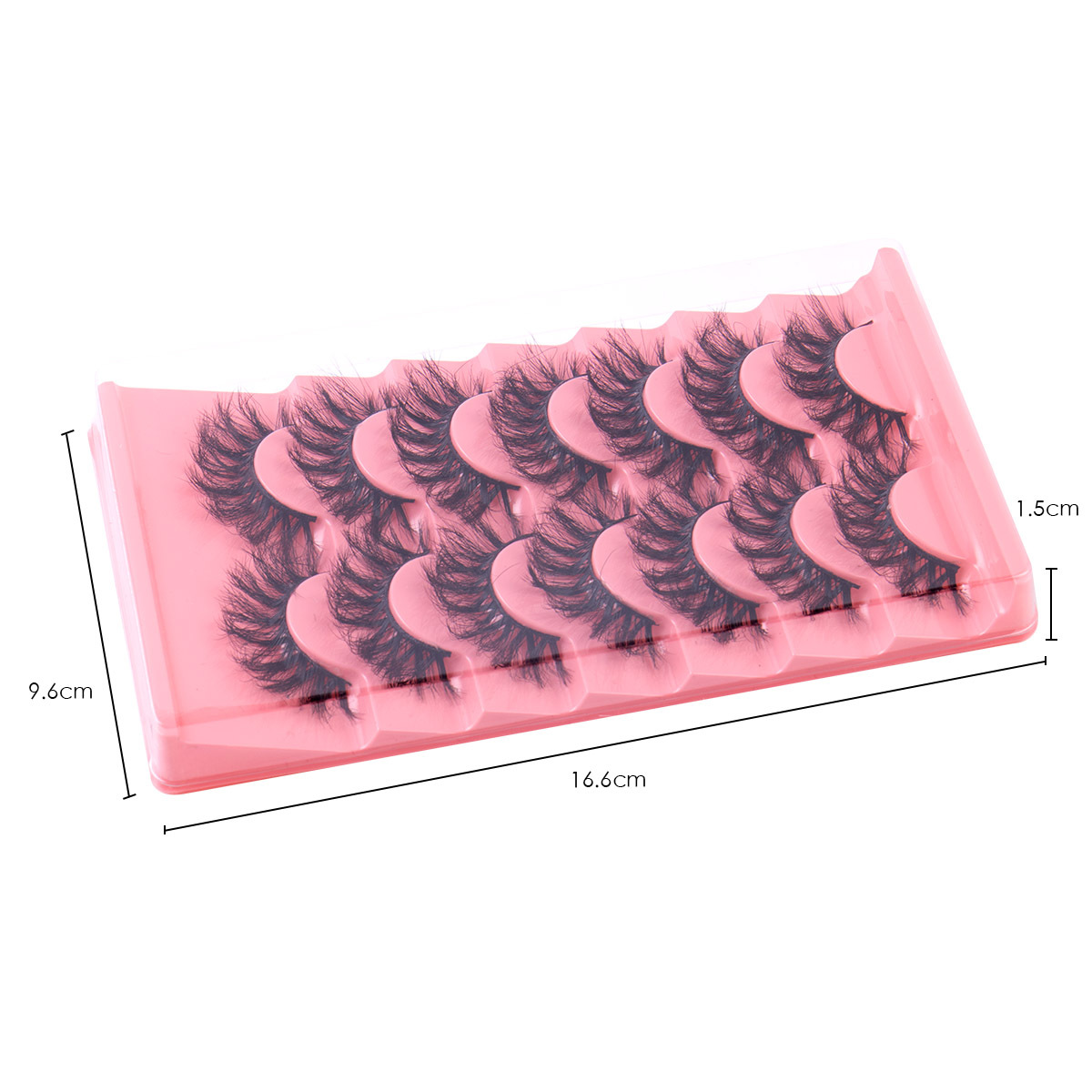 New product 7 pairs of imitation mink fur natural explosion, curling, thick and exaggerated stage eyelashes_voghion.com