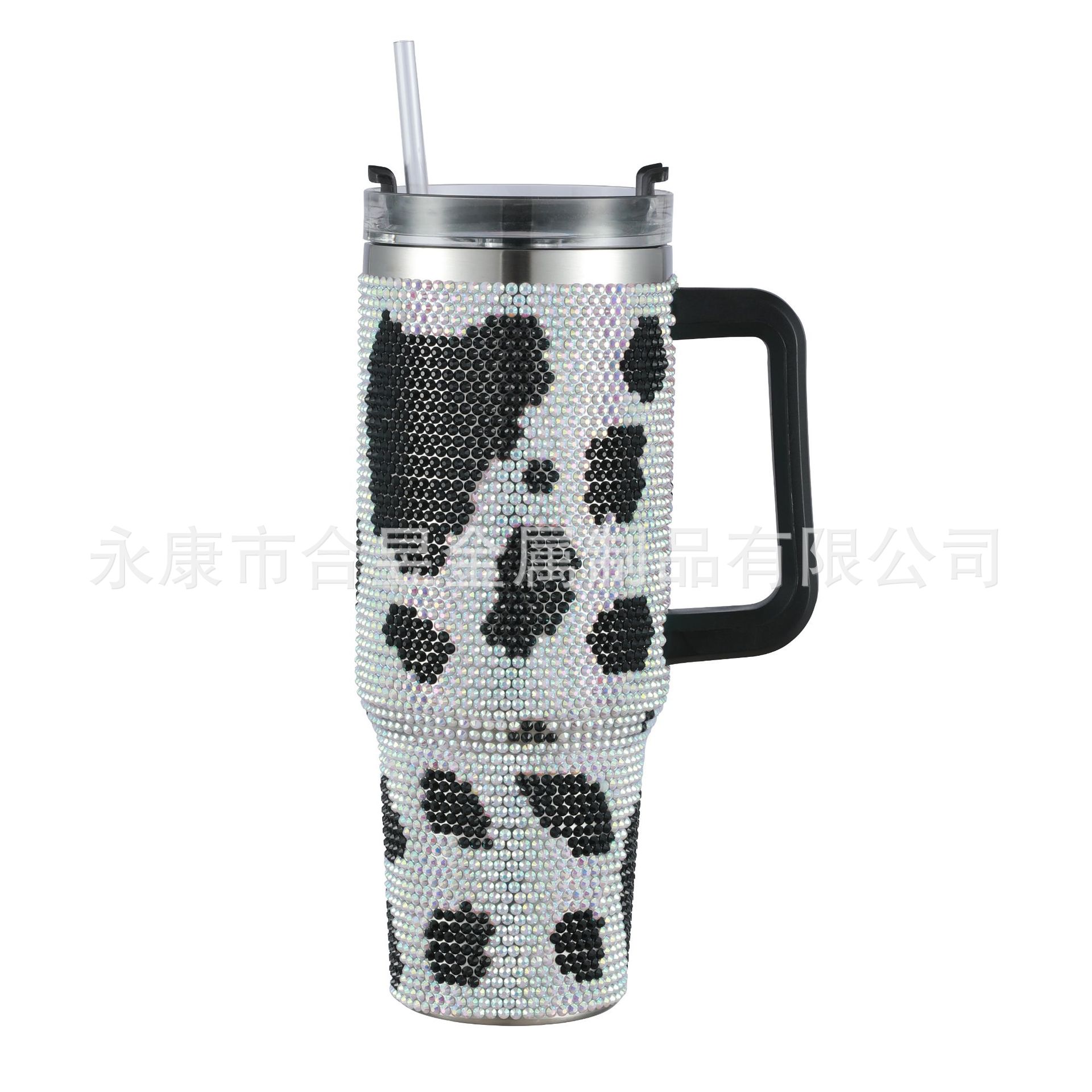 Cruz-frontera dedicado 40oz de acero inoxidable de diamante taza de vacío taza de helado de gran capacidad