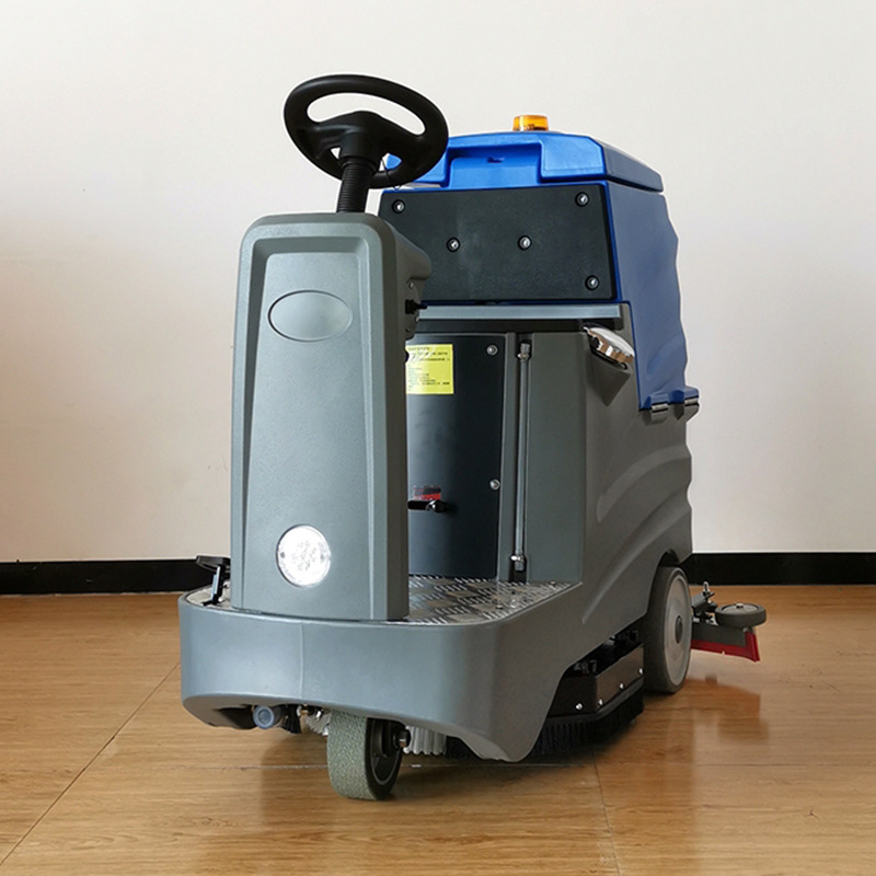 商用手推式洗地机 超市工厂车间吸拖一体电动拖地机 山东厂家