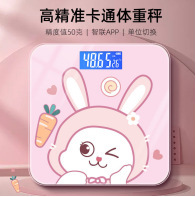 Báscula de grasa corporal para pérdida de peso Bluetooth inteligente y precisa medición de peso grasa carga corporal mujer hogar pequeña báscula electrónica