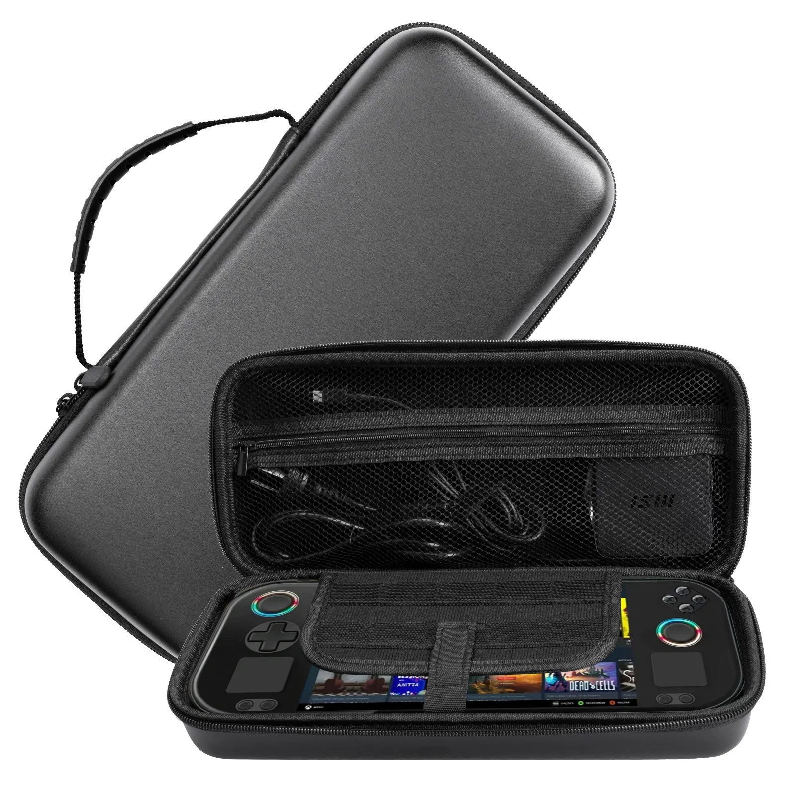 Подходящая сумка для переноски ASUS ROG Ally X, чехол-кошелёк с кожей̆ной текстурой для rog Ally X