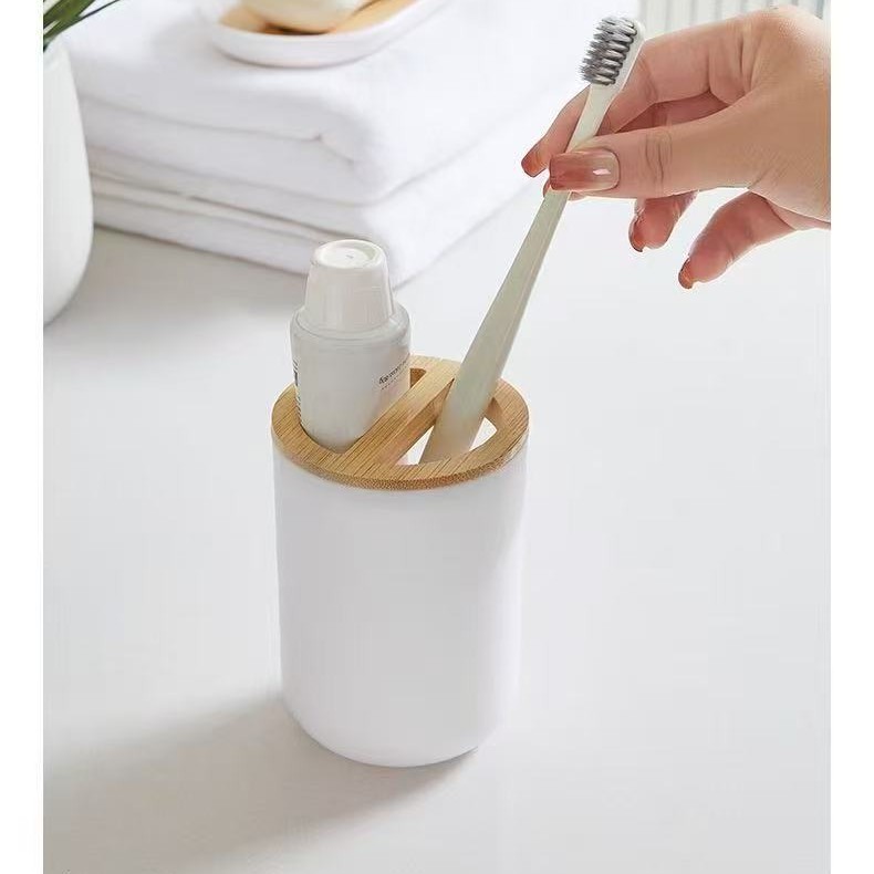 Baños sanitarios 6 conjuntos de hotel alojamiento residencial simple lujo conjunto de lavado baño basura taza de cepillo de dientes