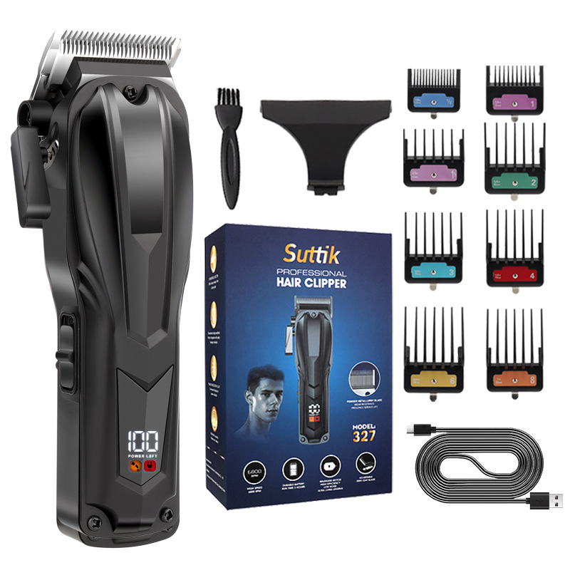 Nuevo motor sin escobillas, cortapelos eléctricos de alta velocidad, peluquería, cortapelos eléctricos para hombres profesionales, cortapelos recargables para el hogar al por mayor