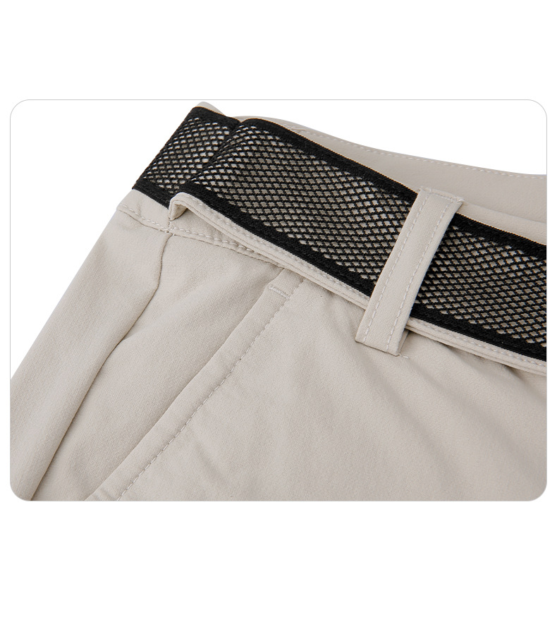 Quần golf nữ dài tôn dáng PGM co giãn cao thắt lưng lưới — KUZ145-màu trắng, KUZ145-Kaki, KUZ145-Màu đen chi tiết 20