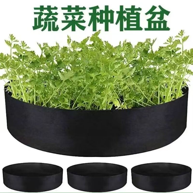 Cross-Border Felt Planting Bucket Indoor and Outdoor Round Planting Bag Non-Woven Garden Vegetable Garden Nursery Bag Cultivation Bag