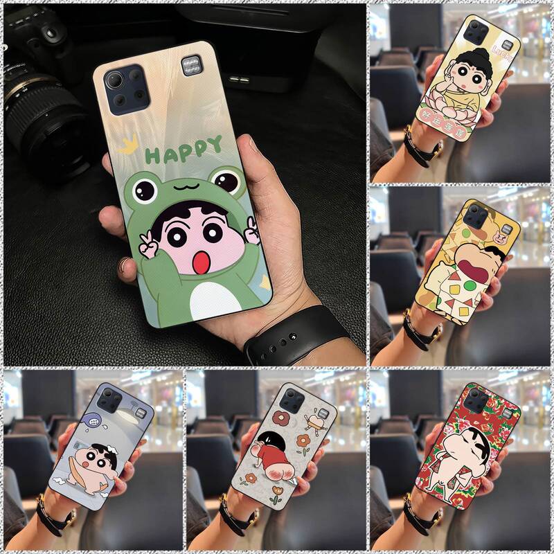 Suitable for Lg Mobile Phone Case Crayon Men's and Women's New All-Inclusive Edge Funny Creative Luxury Couple Fun Cartoon