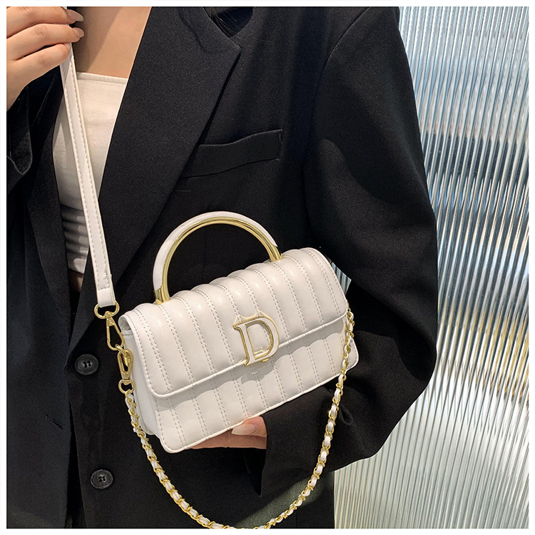 Hochwertige, leichte, luxuriöse, weiche Ledertasche mit bestickter Kette, kleine, duftende Tasche für Damen, vielseitige, modische Textur, One-Shoulder-Crossbody-Handtasche_voghion.com