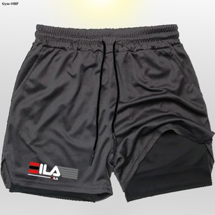 Cross-Border Summer New Men's Sports Quick-Drying Shorts Breathable Running Fitness Mobile Phone Pocket Pants Factory Direct Supply