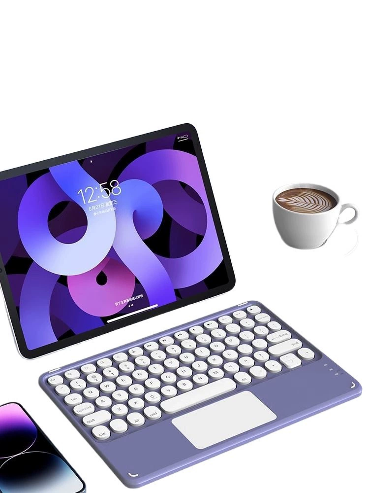 Apple, Huawei, совместимая клавиатура для планшета, беззвучная мышь зарядка, мобильный телефон, bluetooth, Android