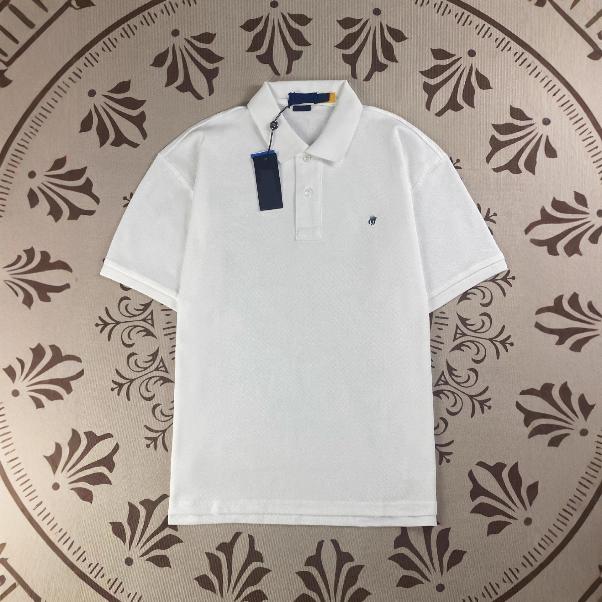 Pony Logo Lapel Cross-Border T-Shirt Pure Cotton Classic Polo Shirt Men's Export T-Shirt Short-Sleeved Embroider High Quality