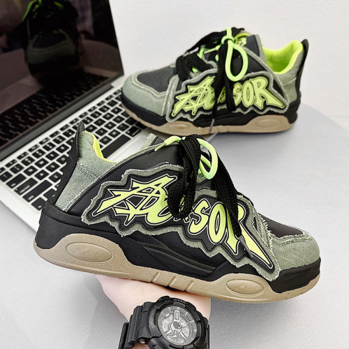 Niche design black warrior version bread shoes casual new national fashion brand dad shoes sports skateboard shoes live style