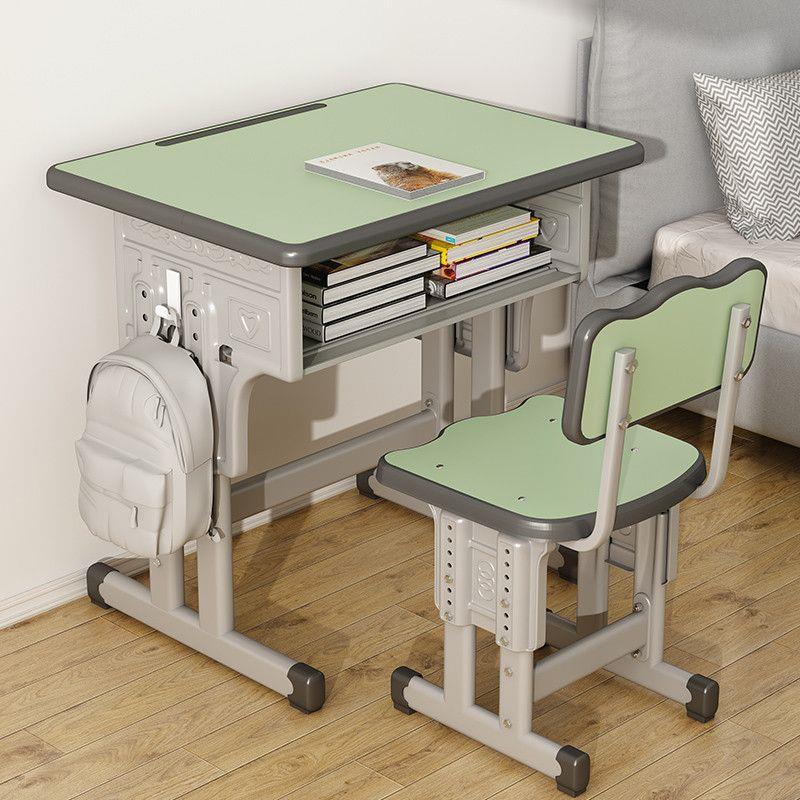 Primary and Secondary School Students' Study Desks and Chairs Set, Household Children's Desks and Chairs, School's Same Style Liftable Desks, Tutoring Training Classes