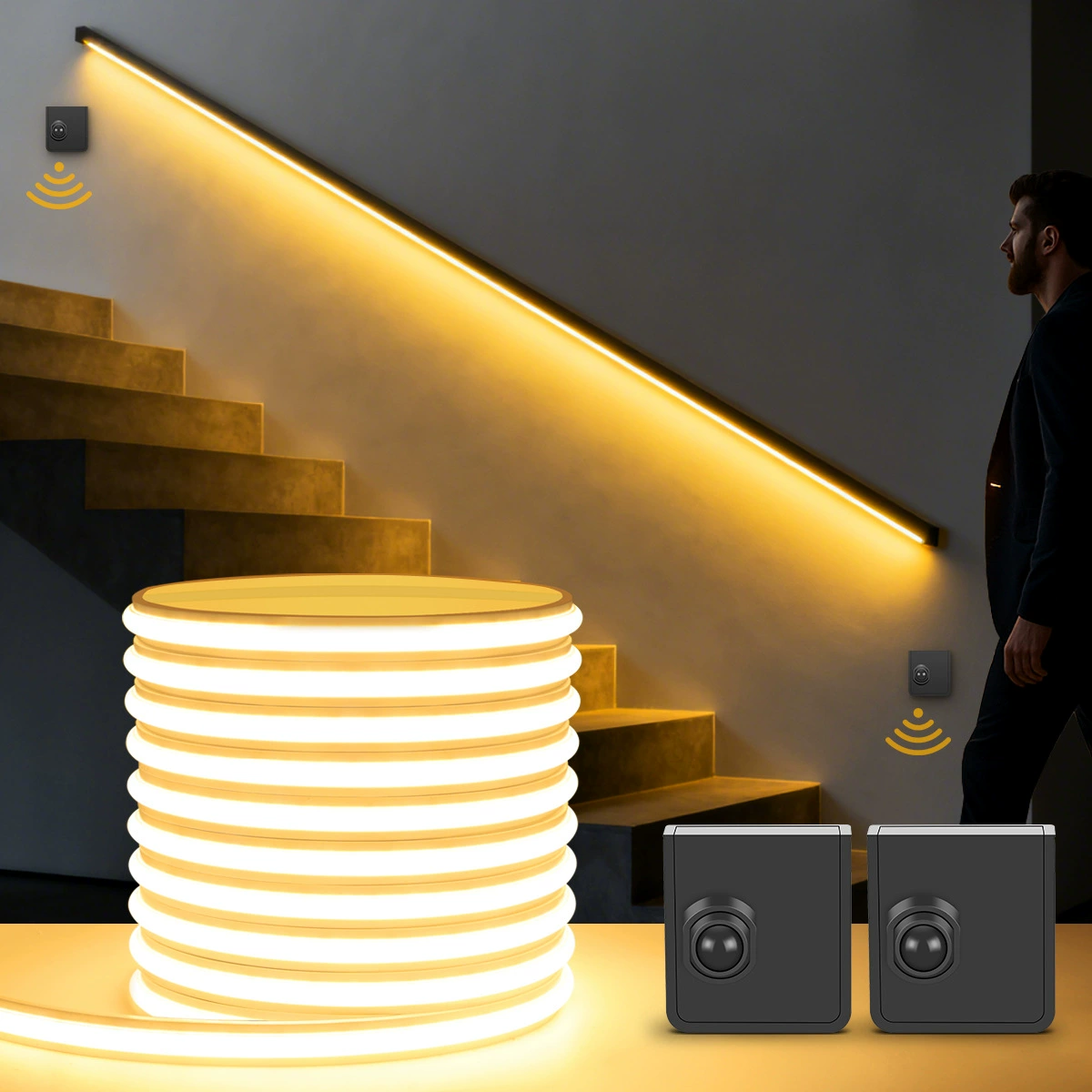 Индукционная светодиодная лента, физиологический LED-набор, 10 м, 24 В