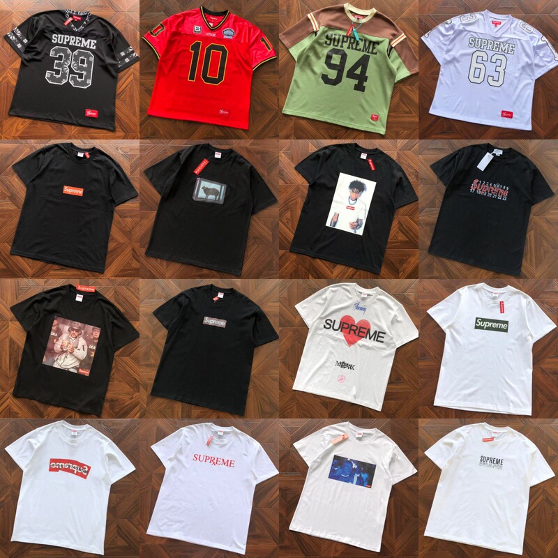 Supreme American-Style Trendy Brand Letter Print Summer Short-Sleeve Men's T-Shirt, Loose Casual Round-Neck T-Shirt, One-Piece Drop Shipping Supreme American-Style Trendy Brand Letter Print Summer Short-Sleeve Men's T-Shirt, Loose Casual Round-Neck T-Shirt, One-Piece Drop Shipping