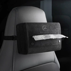 Suitable for Mercedes-Benz car tissue box hanging bag E300L/C260L/A200L/GLC/car interior extraction box