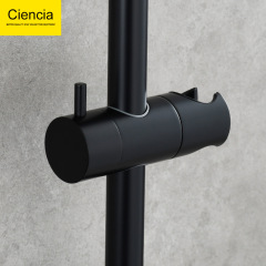 黃銅20MM滑套花灑座可調節花灑支架插座配件淋浴杆手噴活動座