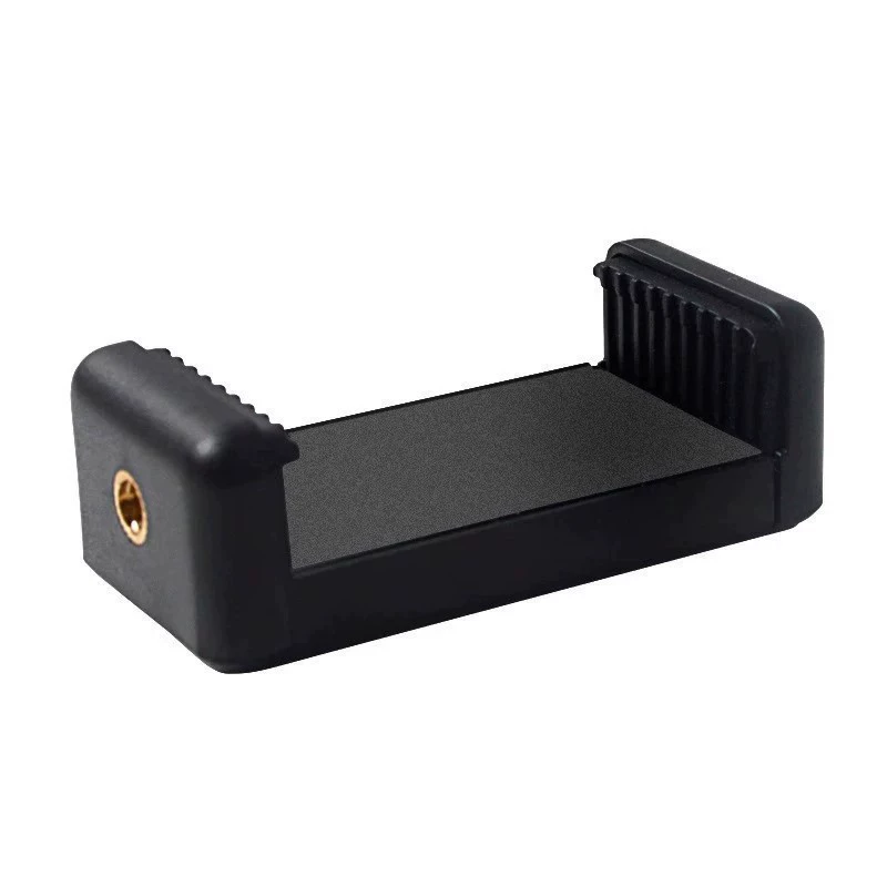 Зажим для мобильного телефона Горизонтальный и вертикальный зажим для мобильного телефона Винт 1/4 для видео в прямом эфире Портативный однослойный I-образный зажим для селфи с двойным отверстием Аксессуары