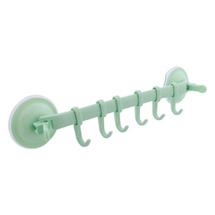 Six suction cup hook non-perforated toilet bathroom door towel hanger clothes hook factory direct supply a generation of hair
