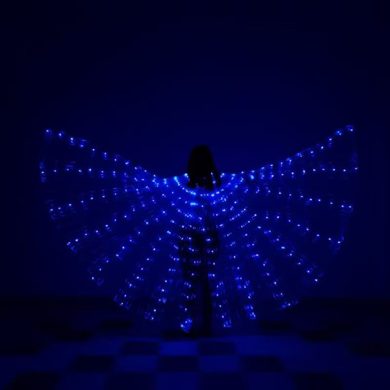 Alas LED para Danza de 360 Grados de Poliéster Luminoso para Fiesta
