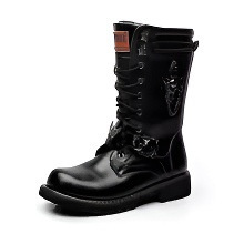 New Fashion Mens Motorcycle Boots Leather Boots Male|ms
