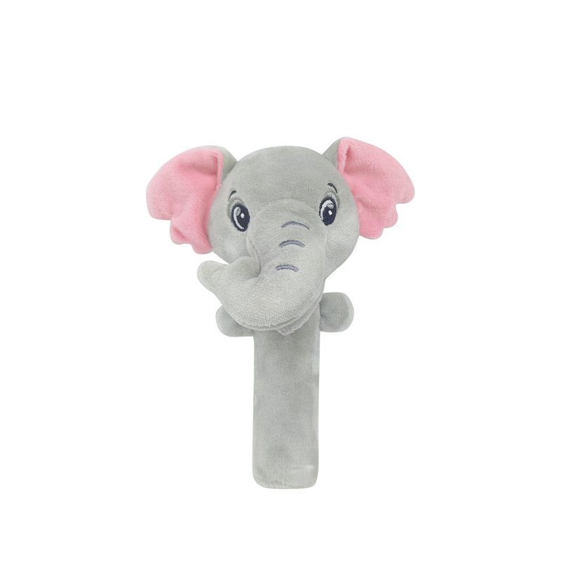 Lindo bebé dibujos animados animal conejito elefante Rana Oso Polar ciervo oso marrón mano palo juguete bebé mano sacudida