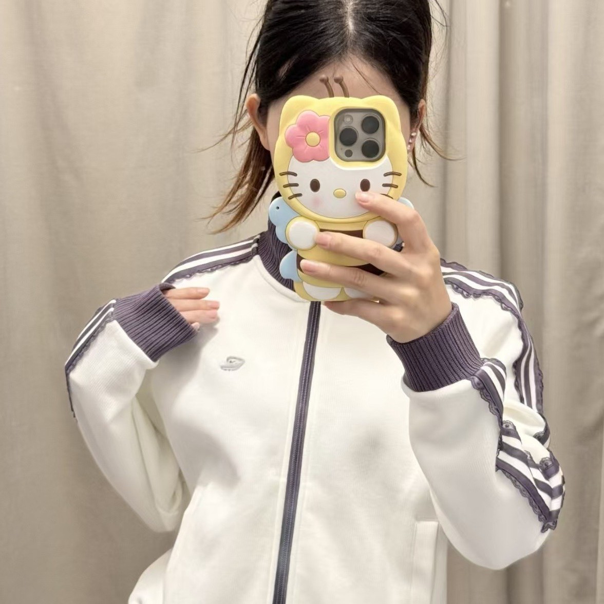 High-end version 26 autumn new vintage three-stripe waffle jacket for men and women, same style for couples, 2 colors 2334