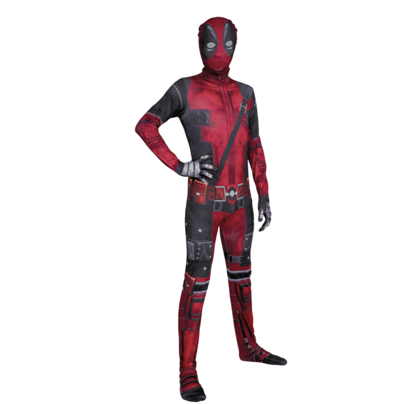 New Deadpool 4 clothes + backpack + double swords