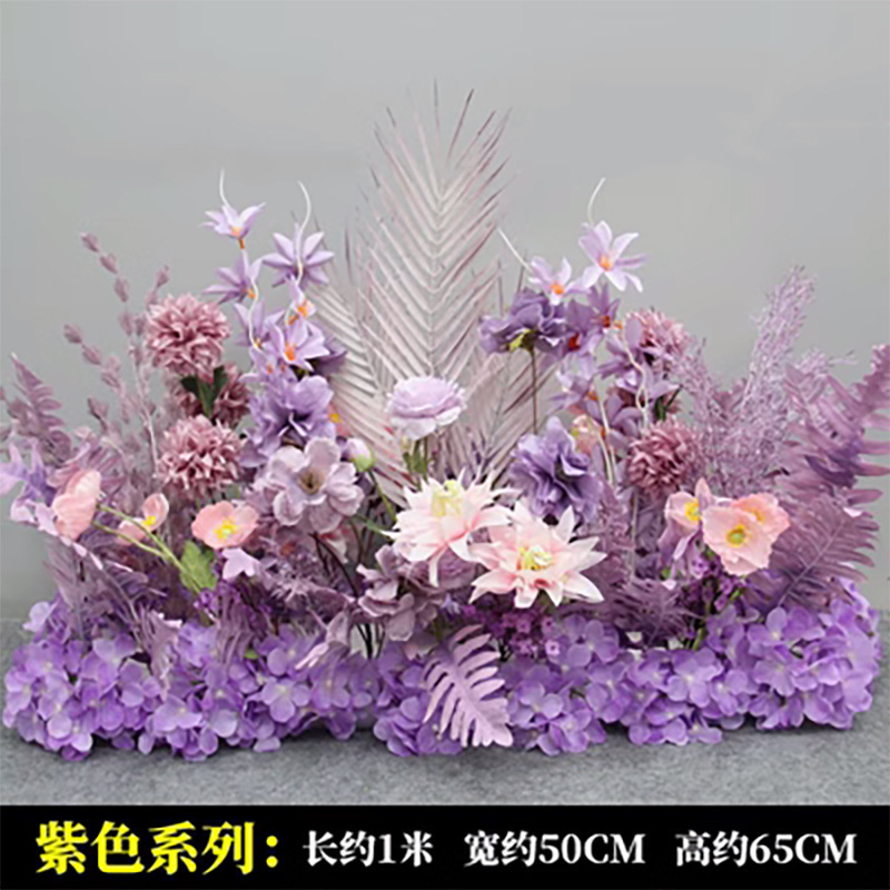 新商品の結婚祝いの大きいタイプの花を並べて絹の花の完成品の装飾をシミュレーションします。|undefined