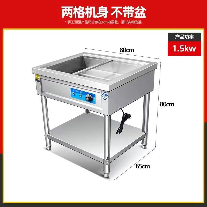 Comida rápida comercial aislamiento mesa de comedor calefacción eléctrica comedor de acero inoxidable mesa de venta de cabina de pequeño coche de comida rápida calefacción