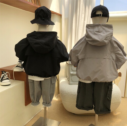  Autumn New Children's Outdoor Camping Raincoat for Boys and Girls Outdoor Windbreaker