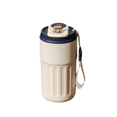 Intelligent temperature measuring thermos cup 316 stainless steel coffee cup double layer vacuum car water cup portable tumbler wholesale