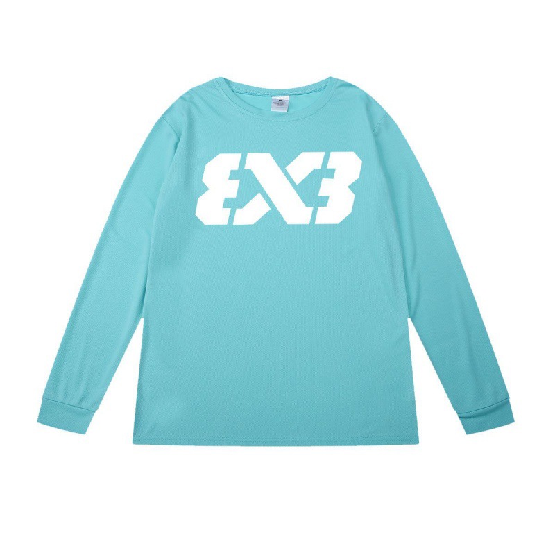 속건 3 개 × 3 개 호수 파랑 긴소매 (화이트 라벨)