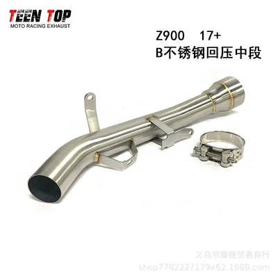 Modification Mid-Section Zx6R/Zx10R/Zx14R/Z1000Sx/Z900 | Exhaust manifold - z900-stainless-steel-back-pressure-middle-section-b-style-17