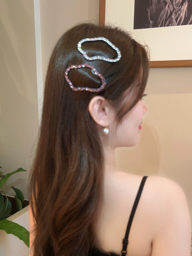 Elegant Geometric Rhinestone Hair Clip display picture 3