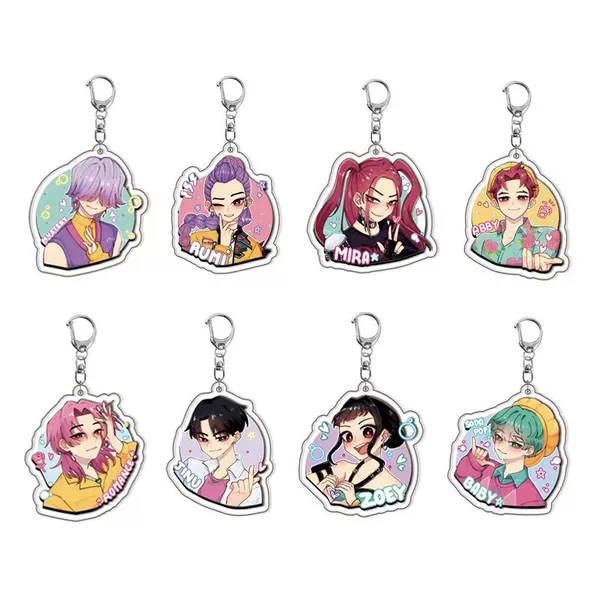 [Laminated] Special-Shaped Demon Slayer Stage Girl Group Blade Acrylic Keychain New Peripheral Two-Dimensional Pendant
