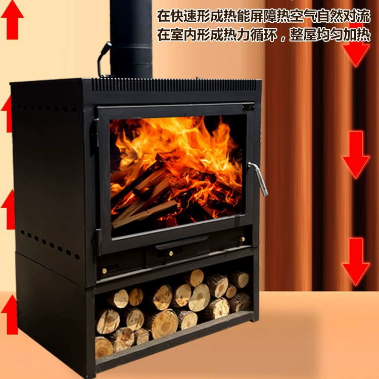 Дровяной камин Дровяной камин Древесный водяной жой Сельский дом Современная гостиная Комнатная печь Дровяной котел Камин