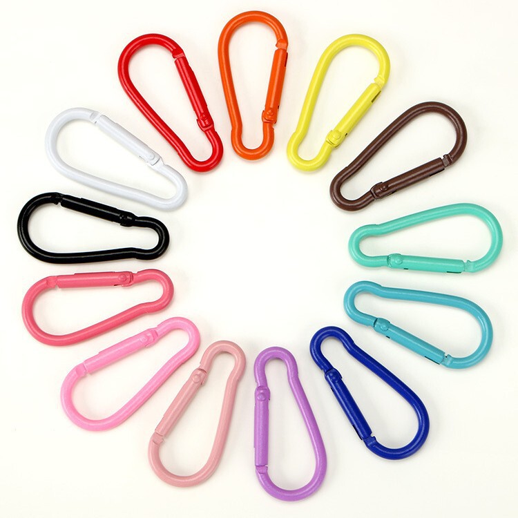 Colorful Painted No. 5 Gourd-Shaped Carabiner Aluminum Alloy Jewelry Accessories Hand-Adjustable Water Bottle Key Buckle