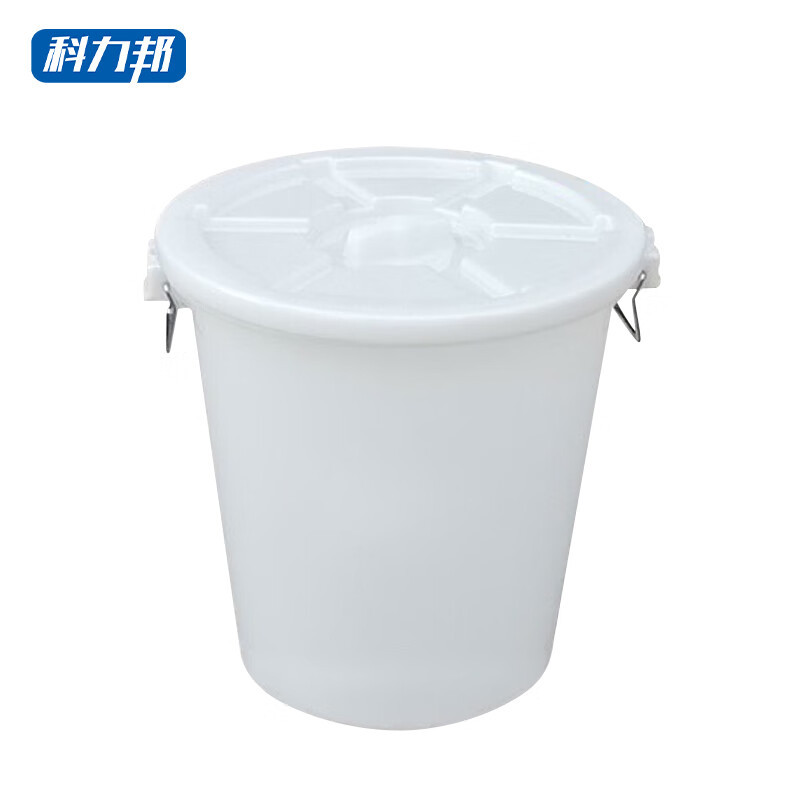 科力邦（Kelibang） 大号塑料桶 水桶垃圾桶 KB1219 120L 白色带